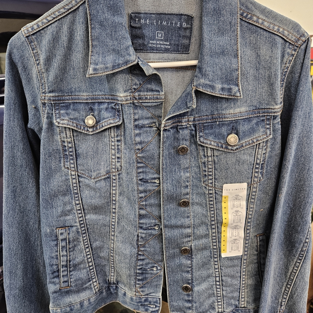The Limited Blue Denim Jean Jacket Size Med